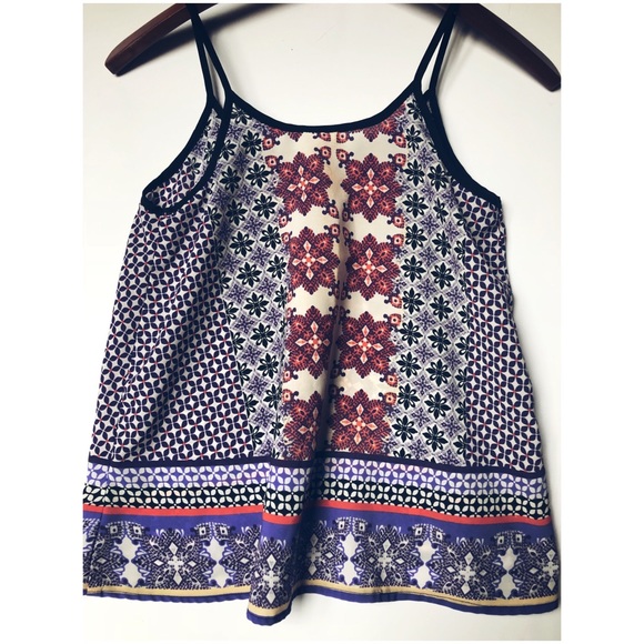 Anthropologie Tops - Anthropologie Patterned Blouse Tank SZ XS Festival